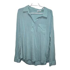 Calvin Klein Sage Henley Tunic Blouse Women’s XL